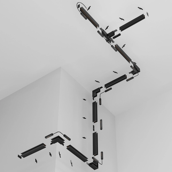 Szynoprzewód podwieszany magnetyczny Exility TRX034-411B 1m czarny