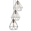 Industrialna wisząca lampa Deyon DEY0322 druciana czarna miedziana