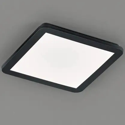 Lampa sufitowa kwadratowa CAMILLUS R62931832 LED 18W 3000K IP44 czarny