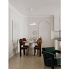 Kuchenna lampa wisząca CARACOLLO LE44813 LED 40W 3000K krągła biały drewniany