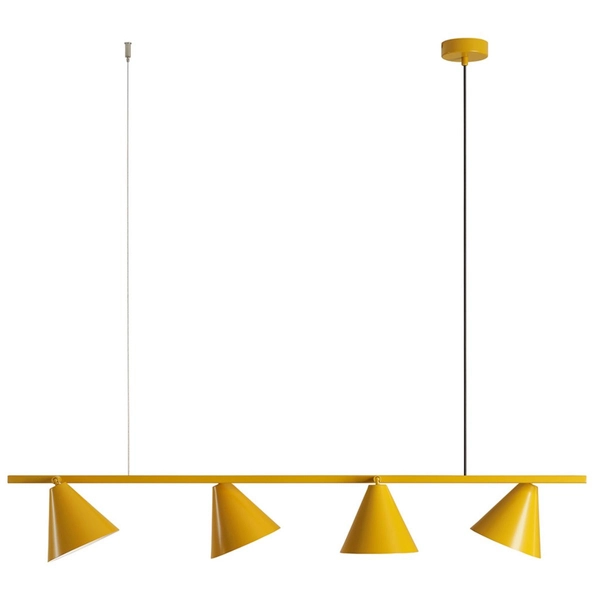 Lampa nad wyspę wisząca Form1108L14 Aldex 4-punktowa żółta