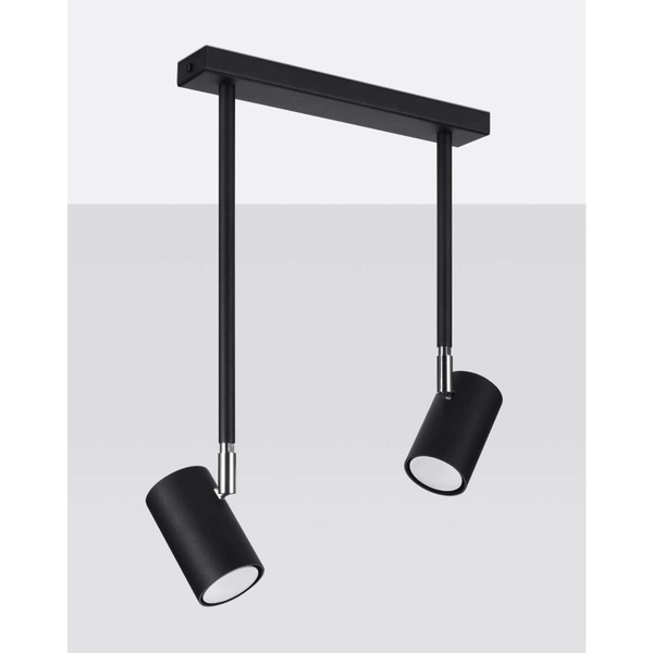 2-punktowa lampa sufitowa SL.1075 ruchome reflektorki czarne