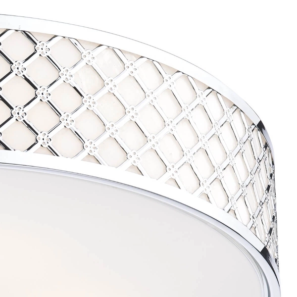 Plafon sufitowy Civic CIV5050 Dar Lighting hampton biały chrom