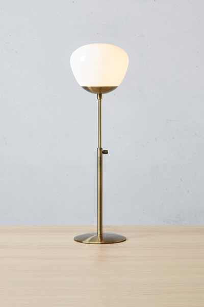 Biurkowa lampa Rise 108546 Markslojd antyczna regulowana biała złota