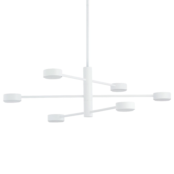 Loftowa LAMPA sufitowa ORBIT 7942 Nowodvorski regulowane pręty sticks molekuły do sypialni białe