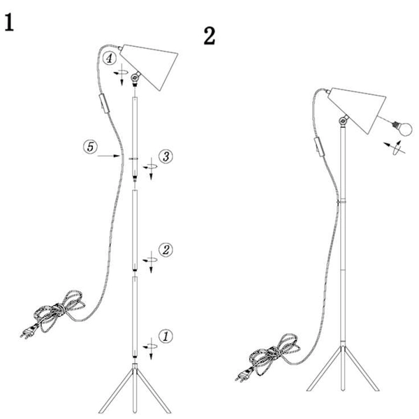 Podłogowa lampa metalowa CILLA 107928 Markslojd stożkowy klosz różowy czarna