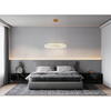 Glamour lampa wisząca Liberty LED 24W 3000K złoty ring