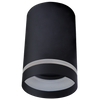 Sufitowa lampa okrągła Fabri czarny downlight tuba do przedpokoju