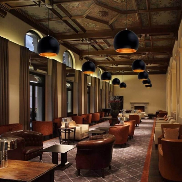 Lampa zawieszana Retro ABR-LWGEO1 Abruzzo zwis czarna złota