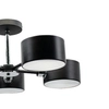 LAMPA sufitowa 3020/5 BL 8C Elem abażurowa OPRAWA metalowe czarne chrom