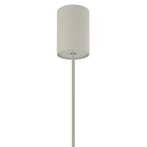 Abażurowa wisząca lampa CEDRO 11666 tkaninowa beżowa