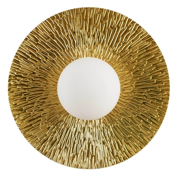 Naścienna lampa do sypialni SUN ST-FB230946-D35 metalowa złota biała