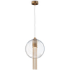 Lampa salonowa wisząca Flusso P095PL-01BZ1 ball przeźroczysta