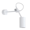 Regulowana lampa ścienna EYE 5654 metalowa do sypialni biała