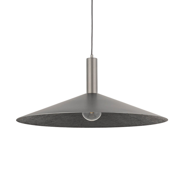 Lampa wisząca Capri 41013 Sigma talerz do sypialni metalowa srebrna