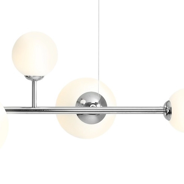 Nowoczesna lampa wisząca DIONE 1092K4 Aldex 6-punktowa chrom