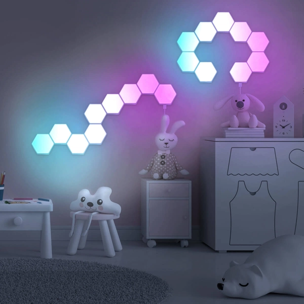 Dekoracyjna lampa ścienna MAYA LED 331458 LED 10W RGBW 9 sześcianów biała