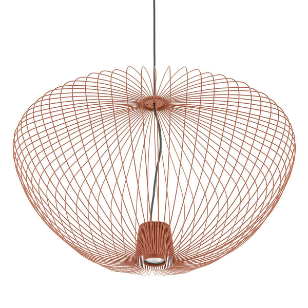 Wisząca lampa druciana PUMPKIN 11494 salonowa terakota