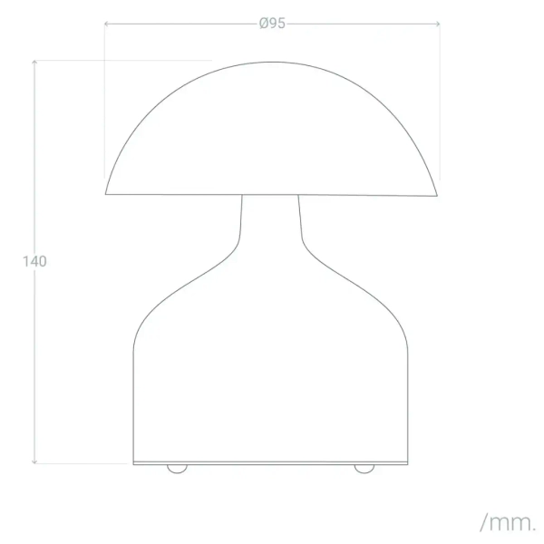 Lampka stołowa Caffe Abigali-TL-USB-CCT-CF LED 3W 6000K grzybek złota
