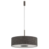 Regulowana lampa wisząca AMARELA 11660 z tkaniny brązowa