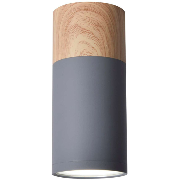 Skandynawska lampa sufitowa 2284279 okrągła plafon tuba metalowa szara