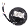 Okrągła LAMPA schodowa AZYL LED 03904 Ideus metalowa OPRAWA wpust LED 1,6W 4000K outdoor IP54 szary