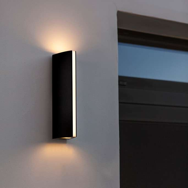 Kinkiet LAMPA elewacyjna LEO 5192701335 Lutec metalowa OPRAWA ścienna LED 14W 3000K podłużna IP54 szara