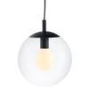 Wisząca LAMPA hygge ALUR 10734302 Kaspa skandynawska OPRAWA kulisty ZWIS szklane kule balls przezroczyste czarne
