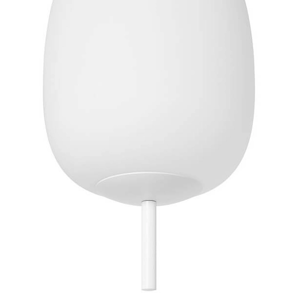 Łazienkowa lampa wisząca Epli Mini EM0111PS0 szklana IP44 biała