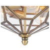 LAMPA sufitowa ZEIL H356-CL-03-BZ Maytoni szklana OPRAWA plafoniera klatka brąz
