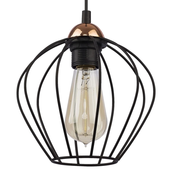 Wisząca lampa Galaxy 1640 TK Lighting druciana cage czarna