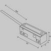Wejście zasilania szyn magnetycznych Exility TRA034B-42B-1 czarne