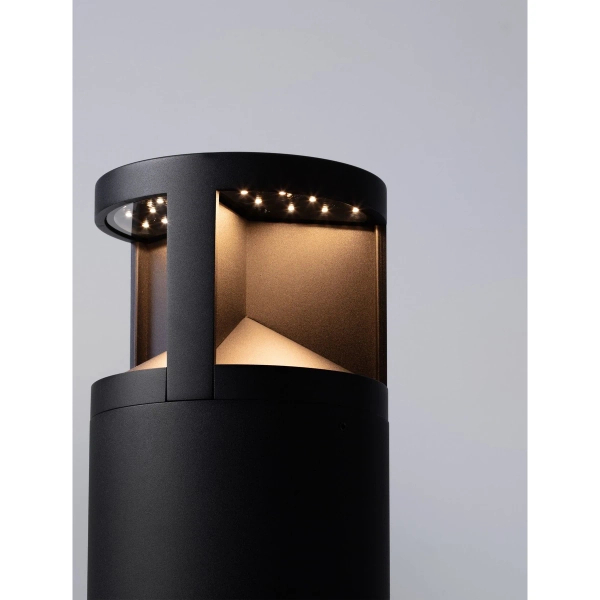 Stojąca lampa na taras NEVARRO LE75127 LED 24W 3000K IP65 czarna