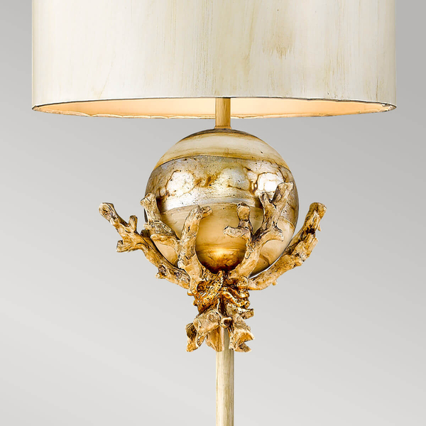 Lampa stojąca Paul Gruer Trellis FB-TRELLIS-FL Elstead beżowa srebrna
