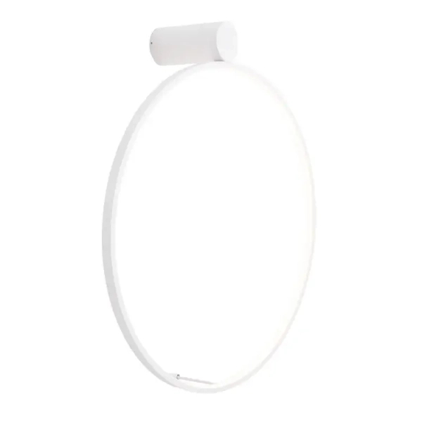 Minimalistyczna lampa ścienna VISUAL W0436 1xLED 22W 3000K IP44 pierścień