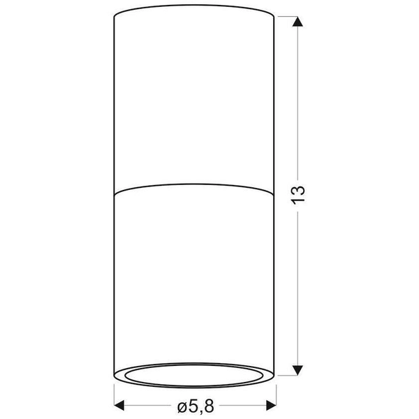 Sufitowa lampa downlight 2273662 okrągła metalowy tuba biała różowa