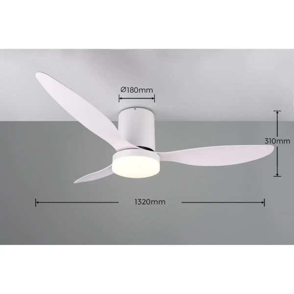 Lampowentylator sufitowy GÖTEBORG R64202131 LED 20W 2700-6000K biały