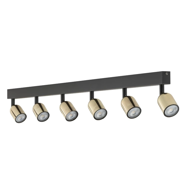 Sufitowe reflektorki wielopunktowe Top 6034 TK Lighting metalowe złote