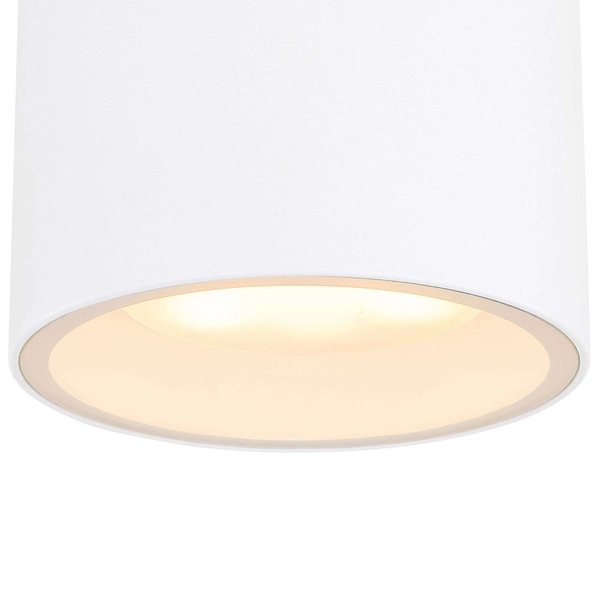 LAMPA sufitowa stropowa ALCALA 32063W Globo zewnętrzna OPRAWA tuba outdoor IP44 biała przezroczysta