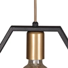 LAMPA wisząca K-4720 Kaja geometryczna OPRAWA metalowy ZWIS modernistyczny czarny złoty