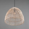 Wisząca lampa Rike R31131036 japandi eko naturalna drewniana czarna