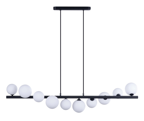 Modernistyczna lampa wisząca Sybilla balls czarna biała