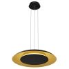Ringowa lampa wisząca Piattino ML1815 LED 30W 3000-6000K czarny złoty