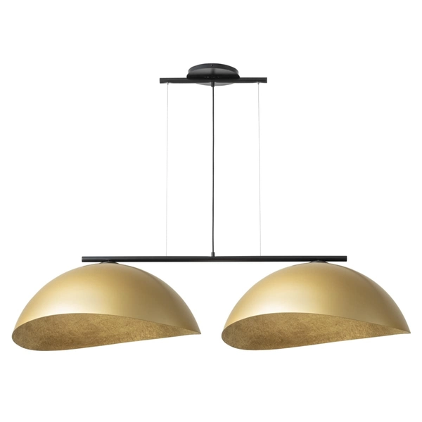 Wisząca lampa z żywicy Solar 40581 Sigma kopułowe klosze złota czarna