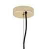 Wisząca LAMPA hygge ALUR 10738109 Kaspa szklana OPRAWA kulisty ZWIS skandynawski kula ball złota przezroczysta