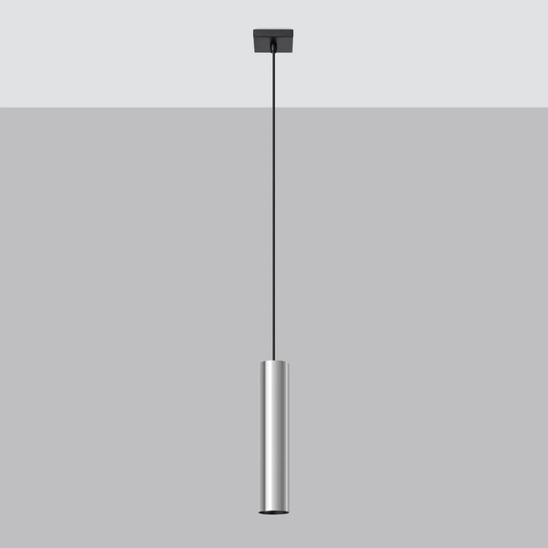 Lampa zwis Lagos SL.1204 Sollux rurka do sypialni pojedyncza chrom