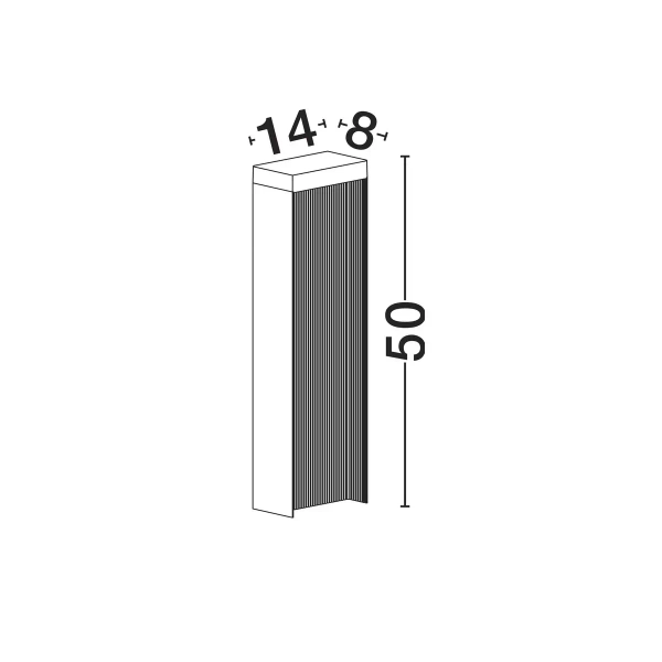Stojąca lampa do ogrodu ONZULIA LE75115 LED 8W 3000K IP65 antracyt