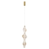 Glamour zwisowa lampa Elva 18214 LED 22W 3000K szklana bursztynowy