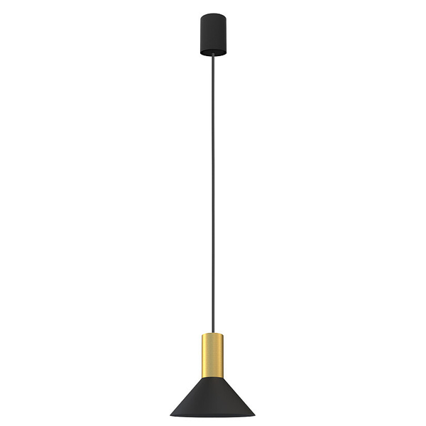 Minimalistyczna lampa wisząca Hermanos 8103 do przedpokoju czarna