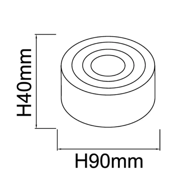 Metalowa lampa sufitowa Rullo Toupe Mini IP44 OR86294 LED 6W 3000K tuba szara
